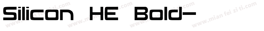 Silicon HE Bold字体转换